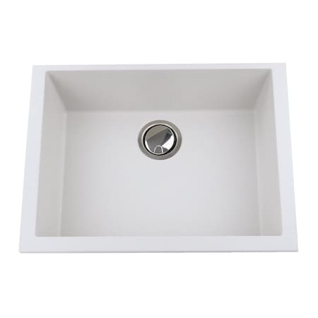 Small Single Bowl Undermount Granite Composite White